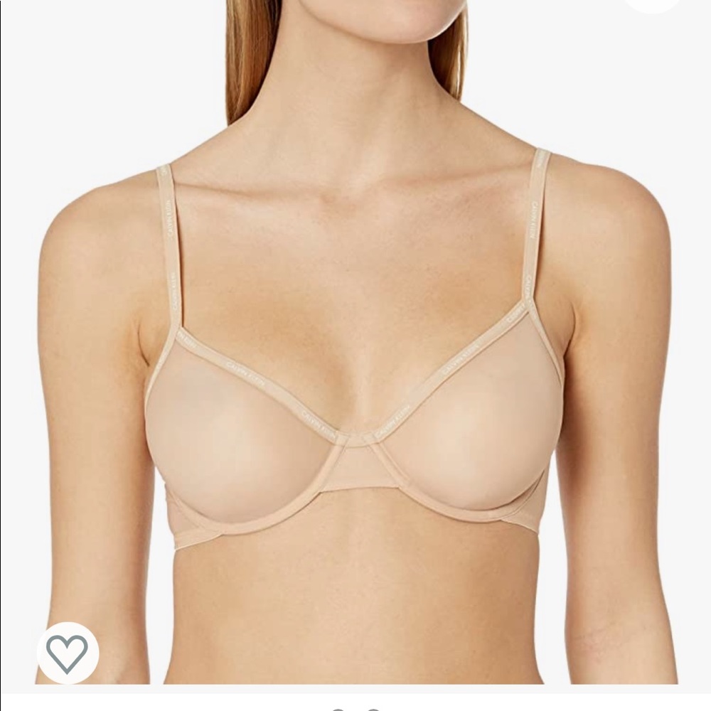 Calvin Klein Sheer Marquisette Demi Bra 30c
